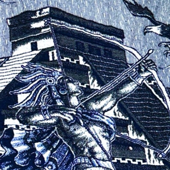 Stunning Myan Montezuma And Aztec Pyramid Blanket/Throw - Picture 2 of 9